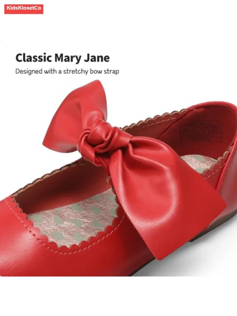 Girls Ballerina Flats Mary Jane Front Bow Dress Shoes